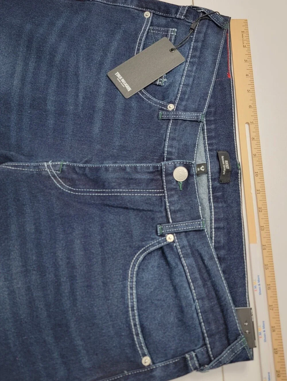 Ricky SN Straight  Wintergreen True Religion Waist 36X34 Men's Jeans 700866 New